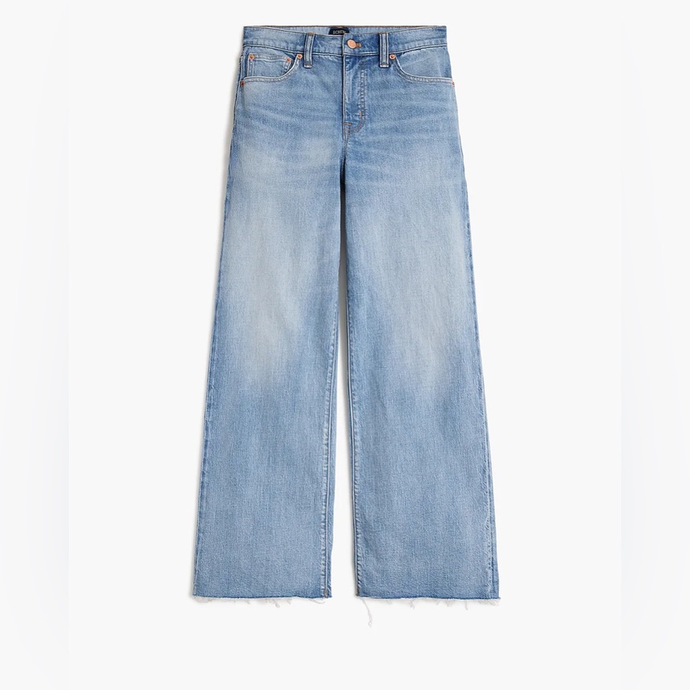 J. Crew Wide Leg Cropped Jeans